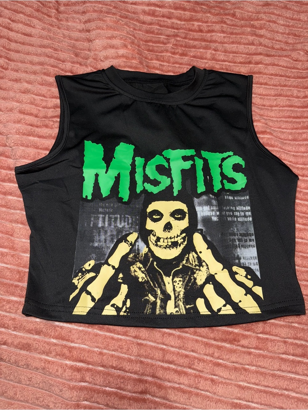 Graphic Black Sleeveless Women’s Tank Top
